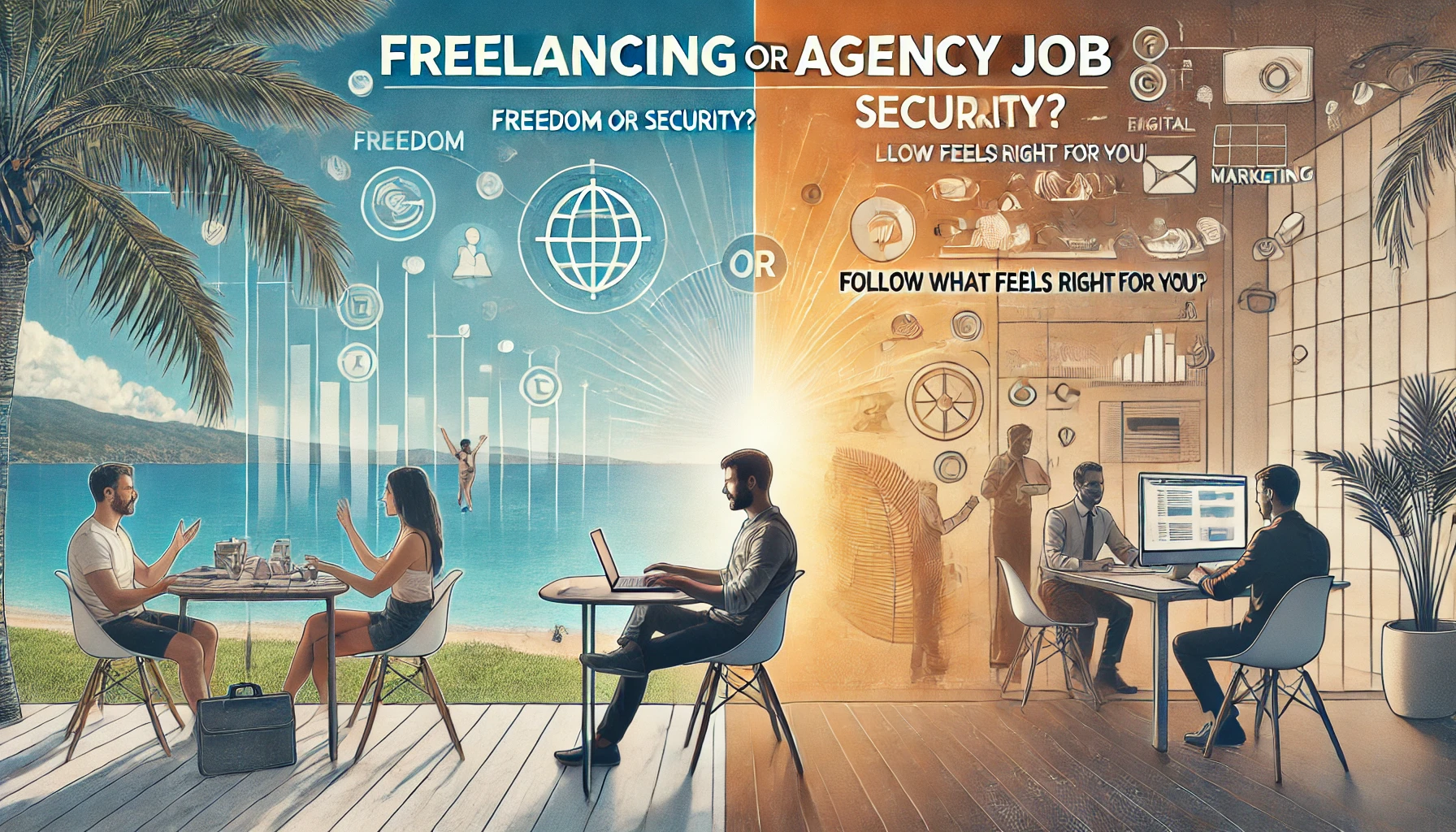 Freelancing or Agency Job in Digital Marketing? Freedom or Security? Follow What Feels Right for You